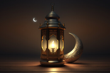 The lantern symbol of Holly celebration in Islam