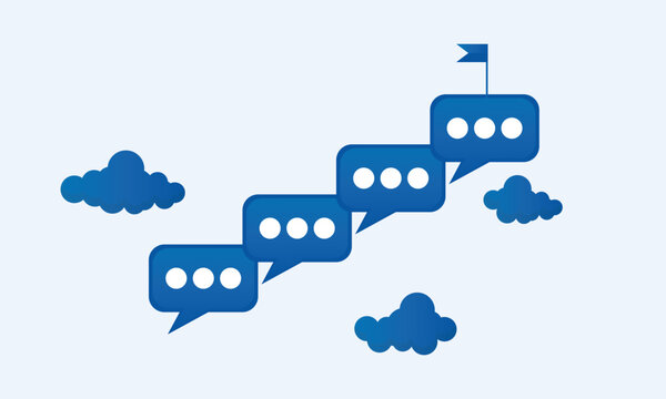 Advice or effective feedback to motivate to success, comment, opinion for career improvement, help or communication to support employee concept.on white background.Vector Design Illustration.