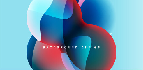 Spheres and circles abstract background, trendy colorful design. Vector Illustration For Wallpaper, Banner, Background, Card, Book Illustration, landing page