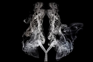 Lungs made of smoke