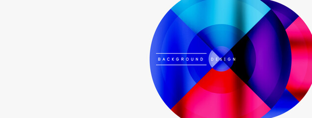 Creative circle geometric abstract background