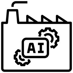 factory outline style icon