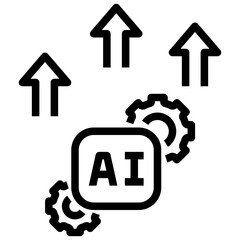 efficiency outline style icon