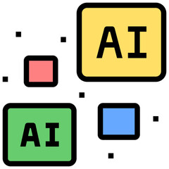 autonomous filled outline style icon