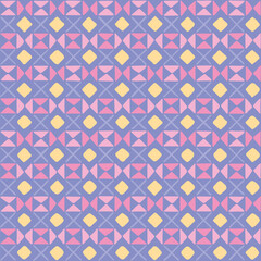 Fototapeta premium hand drawn squares, triangles, crosses. pastel repetitive background. vector seamless pattern. geometric illustration. fabric swatch. wrapping paper. continuous design element for textile, home decor