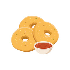 Vada, savoury fried snacks native to South India. Also known as vadai, vade, or bada.