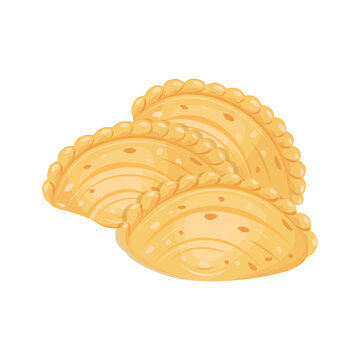 Vector of Curry Puff or Karipap