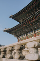 Fototapeta na wymiar Gyeongbokgung Palace in Seoul, South Korea.