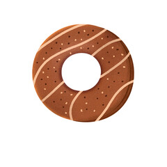donut isolated on white background