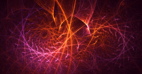 3D rendering abstract fantasy light fractal background