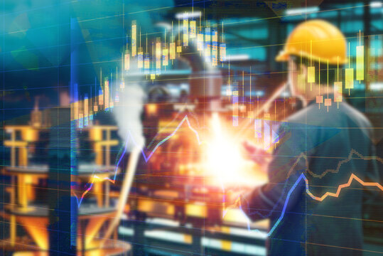Wirtschaft und eine moderne Fabrik