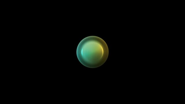Sticky Logo Reveal Transition Animation. Black and Green Screen Background.