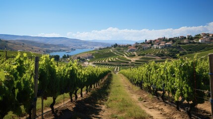 Fototapeta na wymiar vineyard in region country