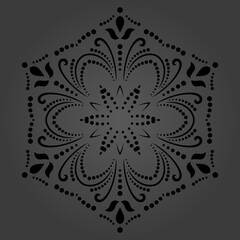 Classic seamless pattern. Damask orient dark round ornament. Classic vintage background. Orient ornament for fabric, wallpaper and packaging