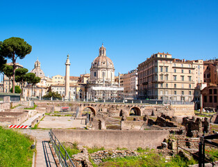 The Trajan's Forum (Foro Di Traiano) in Rome, Italy