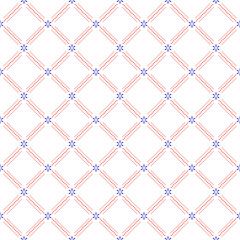 Fototapeta premium Geometric abstract pattern. Geometric modern dotted colored ornament. Seamless modern background