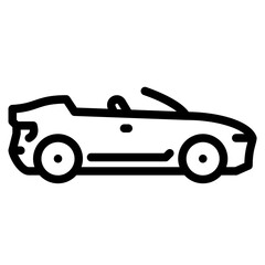 Sport car outline icon. Transportation illustration  for templates, web design and infographics
