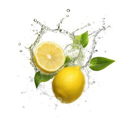 lemon splash isolated © Tony A