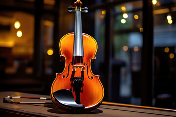 beautiful luxury violin, Generative AI