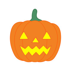 ジャックオランタン　ハロウィン　灯　かぼちゃのイラスト素材