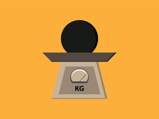Weight ball Symbol Illustration Vector