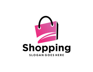 E commerce logo design vector. Online shop logo design idea