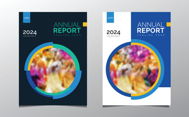 Annual report design, business annual report cover page