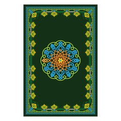 Arabic Islamic Style Book Cover Design with Arabic Pattern and Ornaments