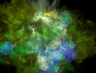 Imaginatory fractal abstract background Image