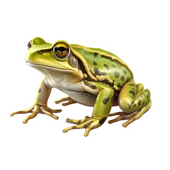 Frog on white png transparent background