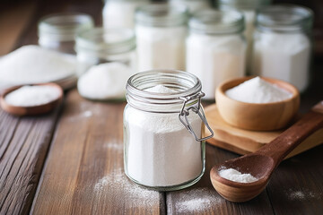Fototapeta na wymiar Sugar-free baking alternatives, like stevia or applesauce. 
