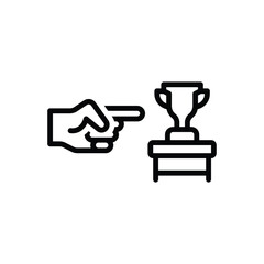 Black line icon for thats 