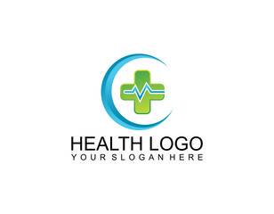 Health Logo Template Design Vector