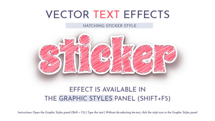 Sticker - Editable Text Effect, Font Style