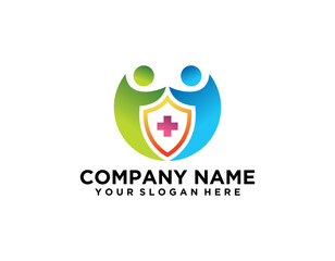 Obraz premium LOGO HEALTHCARE SIMPLE EDITABLE 
