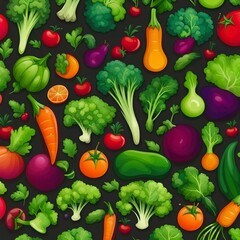 vegetables vector illustration background