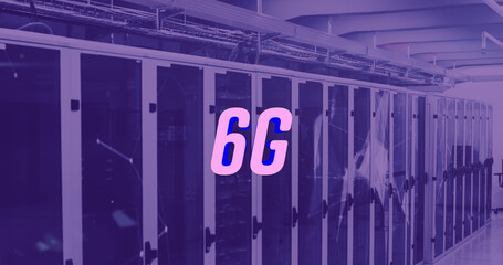 Composite of 6g text and data processing over computer servers