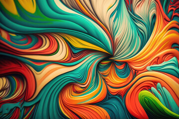 color pattern oil paint on background