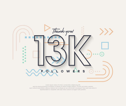 Line design, thank you very much to 13k followers.
