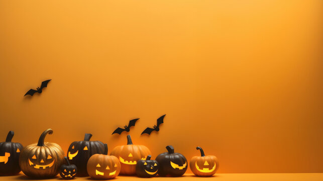 halloween with pumpkin background, background with pumpkin, halloween with copy space background