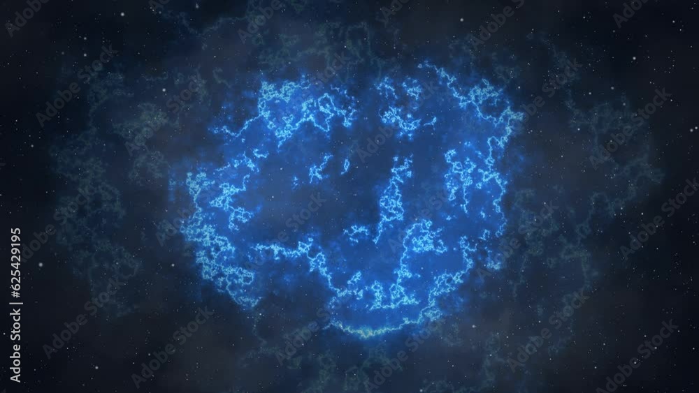 Wall mural universe, planets nebula cloud background. moving traveling through star fields in space. milky way 