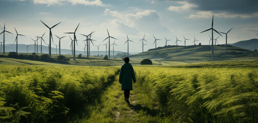 Saubere Energiezukunft - obrazy, fototapety, plakaty