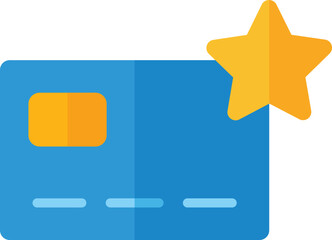 flat style payment card icon