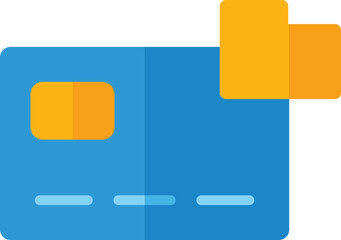 flat style payment card icon
