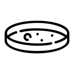 petri dish Line Icon