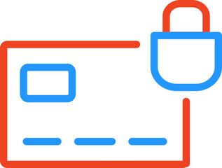 outline style payment card icon