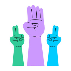 International Youth Day Hand