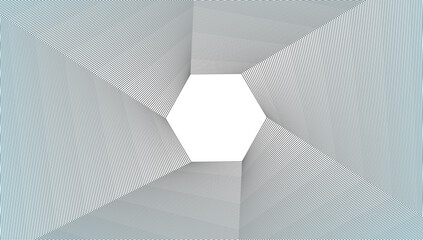 Fototapeta premium abstract, minimalist, geometric shapes, hexagonal pattern, white, grayscale, modern, clean, architectural, textured background,