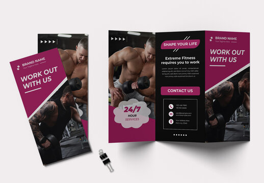 Yoga Trifold Brochure