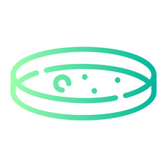 petri dish Line Gradient Icon
